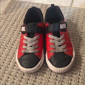 Marvel Red and Black Athletic Sneakers (laces are washable)
